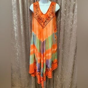 Tie dye summer dress